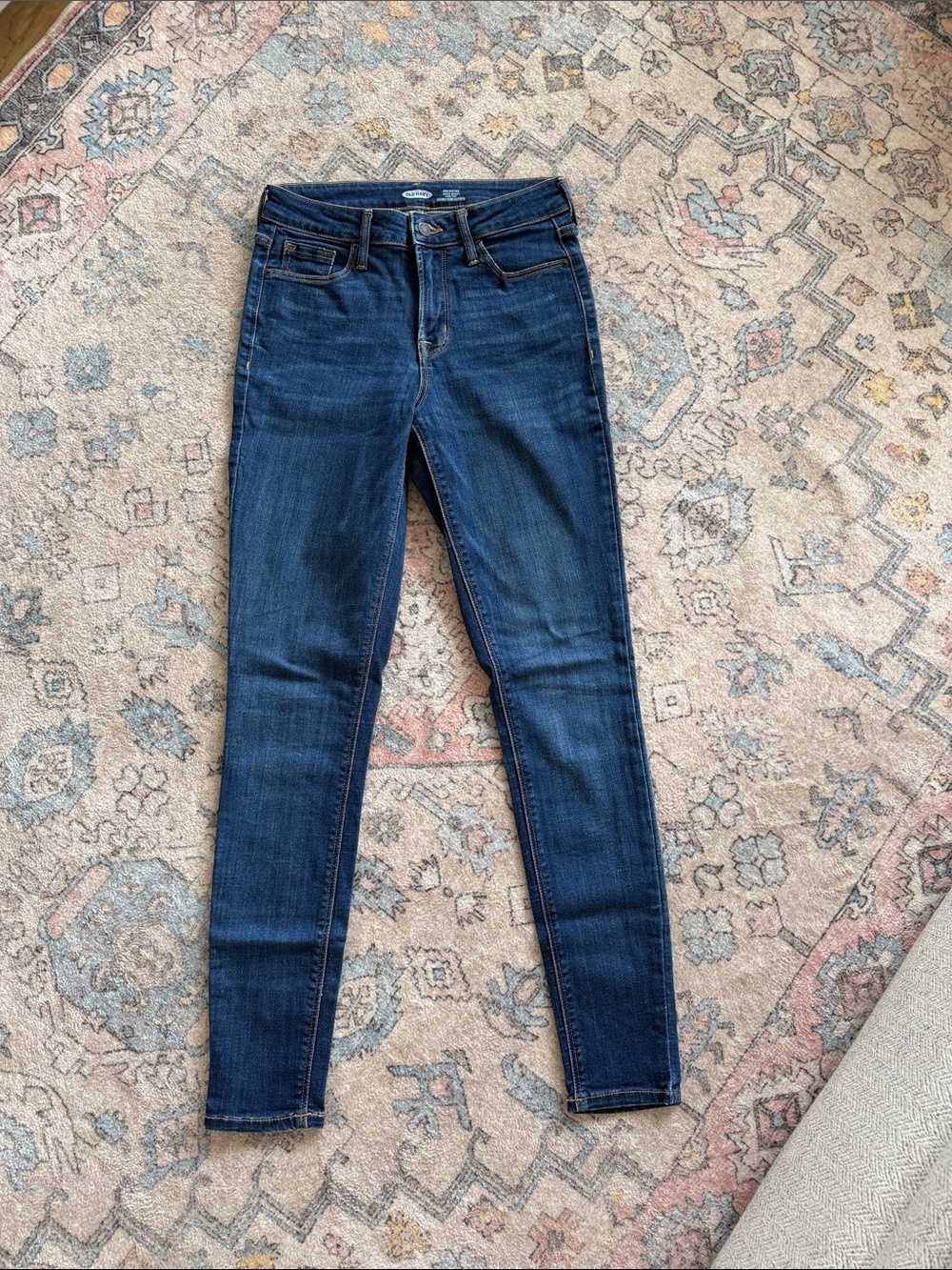 Old Navy Women's Dark Blue Skinny Jeans 4 Long